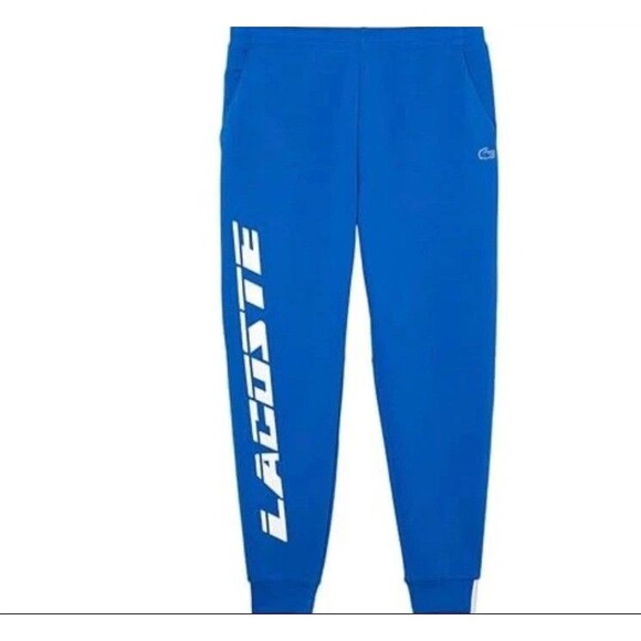 Lacosta Men's Slim Fit Track Pants Size Large Color Blue Pockets MSRP $145.00 - Picture 1 of 10